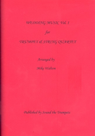 Wedding Music Vol. 2 for trumpet and string quartet score and parts