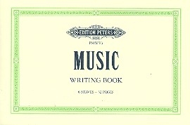 Music Writing book 6 staves (Systeme)