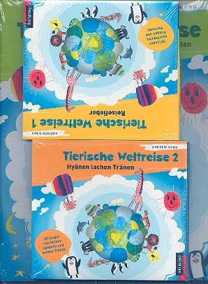 Tierische Weltreise Paket (Liederbuch +Playback-CD's +Lieder-CD's)