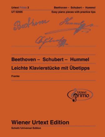 Leichte Klavierstcke mit betipps Band 3 (dt/en) fr Klavier (Beethoven - Schubert - Hummel)