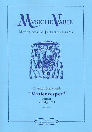 Marienvesper fr Soli, gem Chor und Orchester Partitur