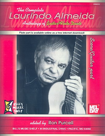 The complete Laurindo Almeido Antholgy for flute and guitar score and guitar part (flute part as download)