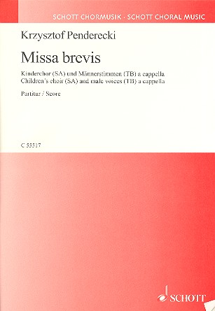 Missa brevis fr gemischten Chor (SATB) Chorpartitur