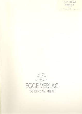 Sonate op.5,1 fr 2 Oboen und Englischhorn Partitur und Stimmen