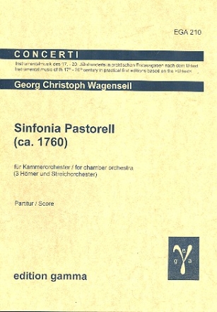 Sinfonia pastorell fr Kammerorchester Partitur