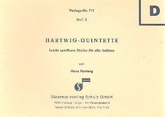 Hartwig-Quintette Band 3 fr Blser Heft D 4. Stimme in B Violinschlssel