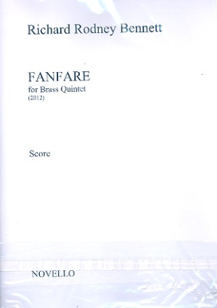 Fanfare for 2 trumpets, horn, trombone and tuba score and parts,  archive copy