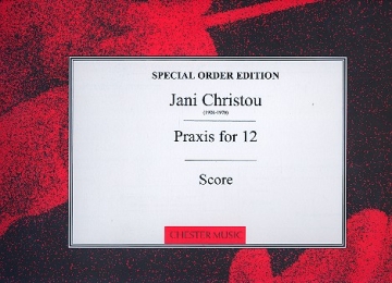 Praxis (for 12) for strings, piano and percussion (or string orchestra) score