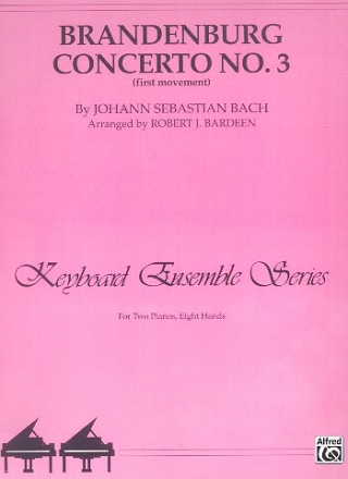 Brandenburg Concerto no.3 (first Movement) for 2 pianos 8 hands parts