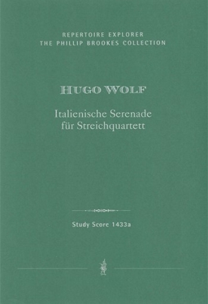 Italienische Serenade fr Streichquartett Partitur und Stimmen