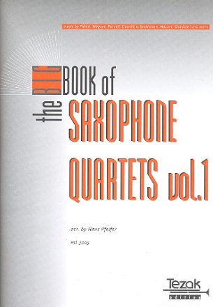 The big Book of Saxophone Quartets for 4 saxophones (SATBar) score and parts