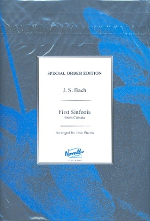 Sinfonia no.1 from Cantata no.35 for 2 pianos 2 score,  archive copy