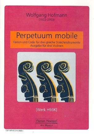 Perpetuum mobile fr 3 Violinen Partitur und Stimmen