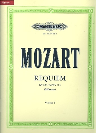 Requiem KV626 fr Soli, gem Chor und Orchester Violine 1