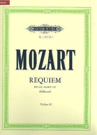 Requiem KV626 fr Soli, gem Chor und Orchester Violine 2