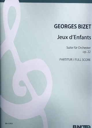 Jeux d'enfants op.22 fr Orchester Partitur Reprint