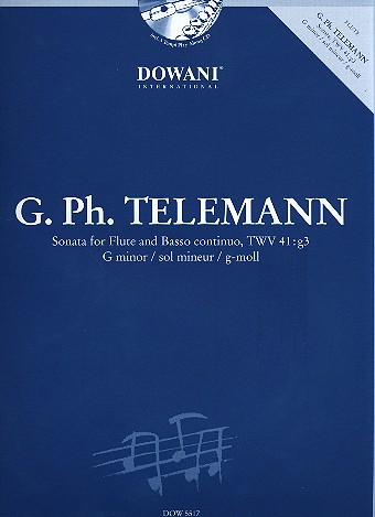 Sonate g-Moll TWV41:g3 (+CD) fr Flte und Bc