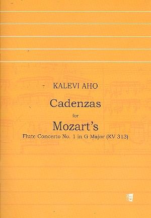 Cadenzas for Mozart's Flute Concerto no.1 G major KV313