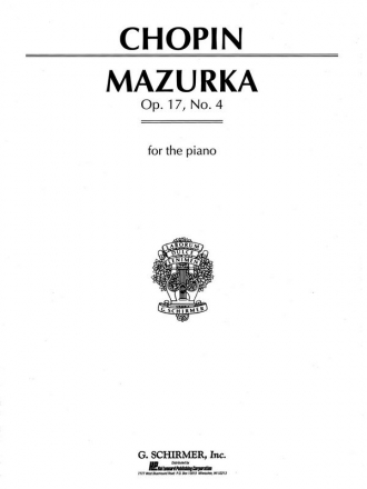 Mazurka op.17,4 for piano