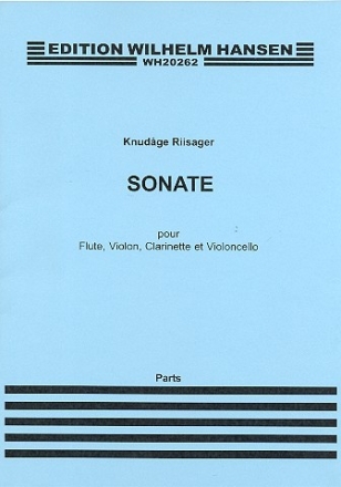 Sonate pour flte, violon, clarinette et violoncelle parties, copie d'archive