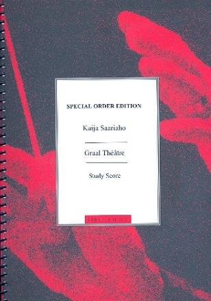 Graal Thtre for violin and chamber orchestra study score,  archive copy