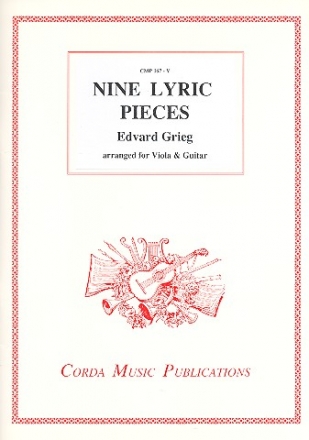 9 Lyric Pieces for viola and guitar 2 scores