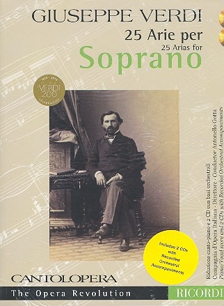 25 Arie per soprano (+2 CD's) per soprano e pianoforte