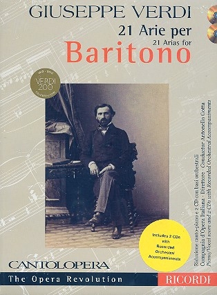 21 Arias for Baritono (+2 CD's) for baritono and piano