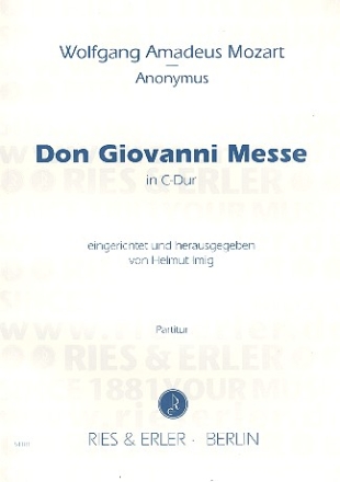 Don Giovanni-Messe C-Dur fr Soli, gem Chor und Orchester Partitur