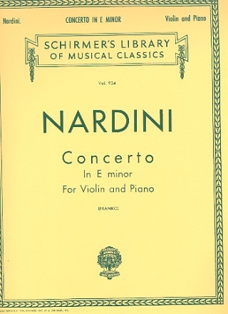 Concerto in e Minor for violin and piano