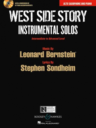 West Side Story - Instrumental Solos (+CD) for alto saxophone and piano