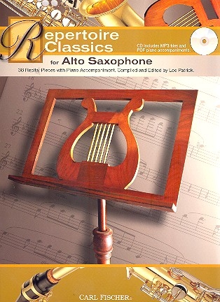 Repertoire Classics (+MP3+ PDF) for alto saxophone and piano