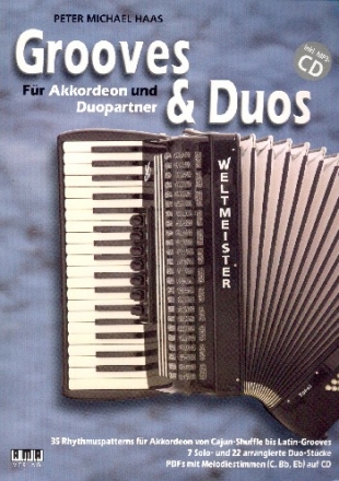 Accordion Tunes and Grooves (+CD) fr 1-2 Akkordeons (Melodieinstrument ad lib) Spielpartitur (+PDF mit Melodiestimmen)