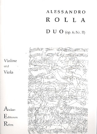 Duo op.6,2 fr Violine und Viola Stimmen