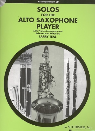 Solos for the Alto Saxophone Player Accompaniment CD for alto saxophone and piano, CD