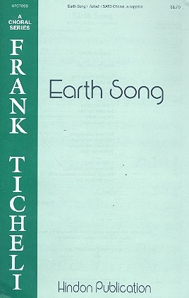 Earth Song for mixed chorus a cappella score