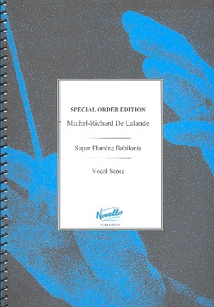 Super flumina Babilonis for soloists. mixed chorus, flute, strings and Bc vocal score,  archive copy