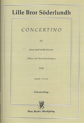 Concertino for oboe and string orchestra oboe and piano