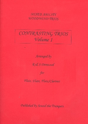 Contrasting Trios Vol. 1 for 3 flutes (2 flutes and clarinet) score and parts