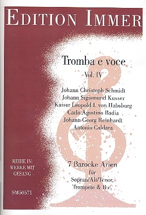 7 barocke Arien fr Sopran (Alt, Tenor), Trompete und Klavier Stimmen