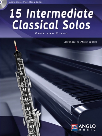 15 intermediate classical Solos (+Online Audio) for oboe and piano