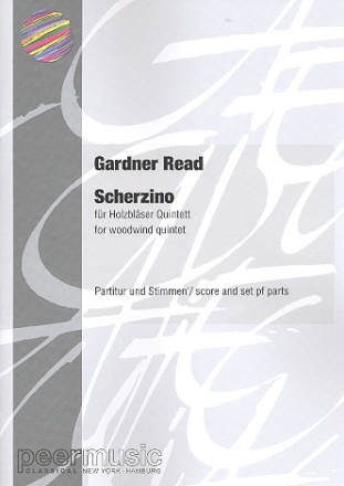 Scherzino for flute, oboe, clarinet, horn in F and bassoon score and parts