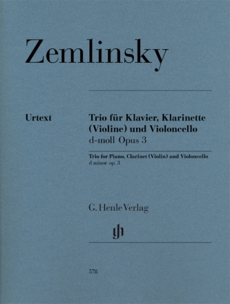 Trio d-Moll op.3 fr Klarinette (Violine), Violoncello und Klavier Stimmen