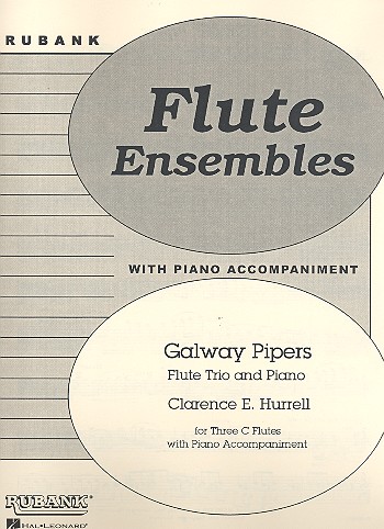 Galway Pipers for 3 flutes and piano score and parts