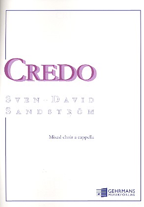 Credo for mixed chorus a cappella score