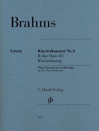 Konzert B-Dur Nr.2 op.83 fr Klavier und Orchester Klavierauszug