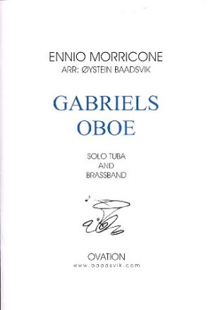 Gabriel's Oboe: for tuba and brass band score and parts