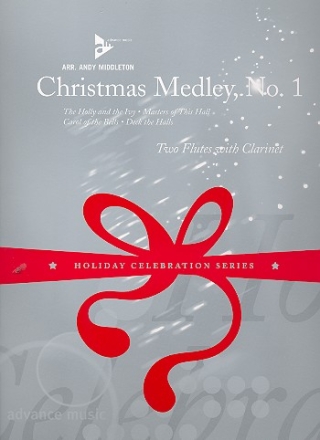 Christmas Medley vol.1 for 2 flutes and clarinet score and parts