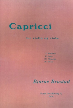 Capricci  for violin and viola score and parts