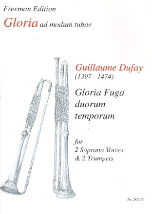 Gloria fuga duorum temporum fr 2 Soprane und 2 Trompeten Partitur und Stpielpartituren